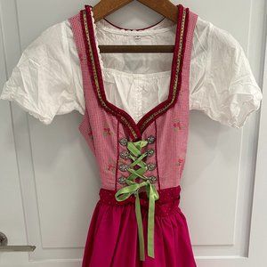 Authentic Midi Dirndl + Blouse (Ludwig & Therese)